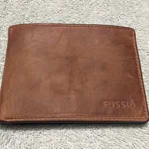 Fossil Buffalo Hide Leather Wallet